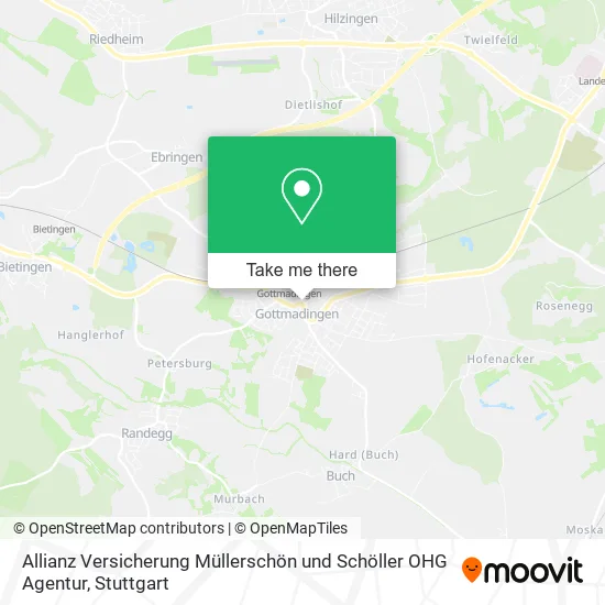 Карта Allianz Versicherung Müllerschön und Schöller OHG Agentur