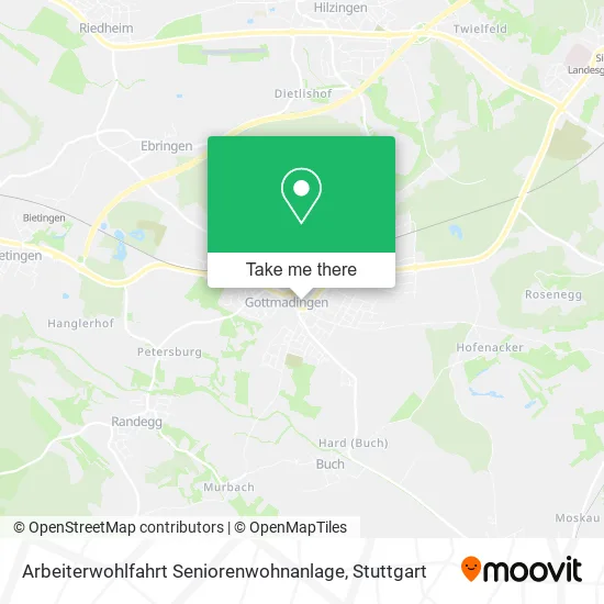 Карта Arbeiterwohlfahrt Seniorenwohnanlage