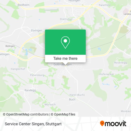 Service Center Singen map