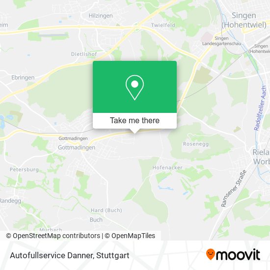 Autofullservice Danner map
