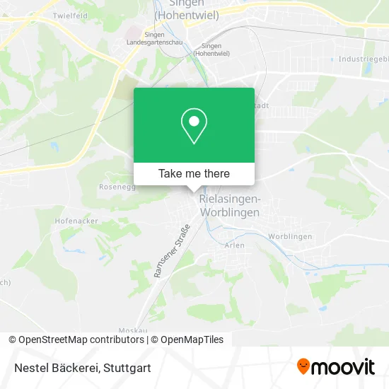Карта Nestel Bäckerei