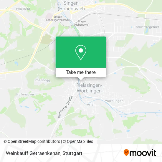 Карта Weinkauff Getraenkehan
