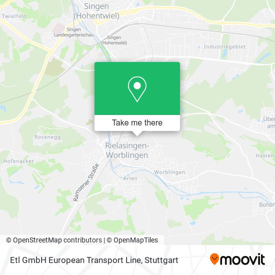 Карта Etl GmbH European Transport Line