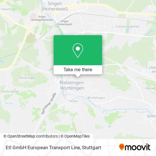 Карта Etl GmbH European Transport Line