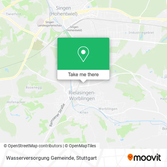 Карта Wasserversorgung Gemeinde