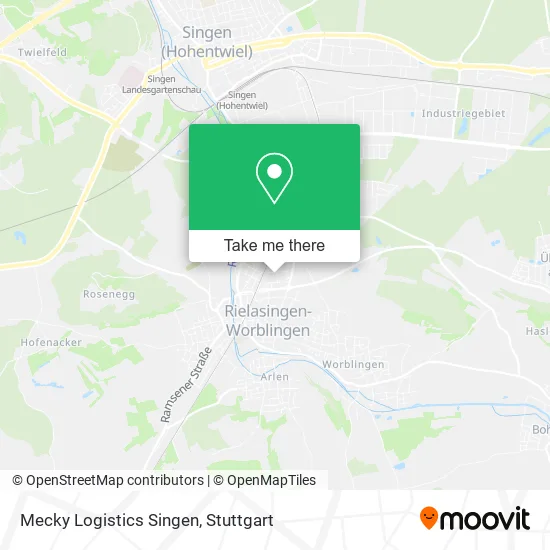 Карта Mecky Logistics Singen