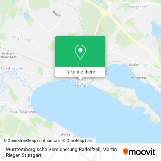 Карта Württembergische Versicherung Radolfzell, Martin Rieger