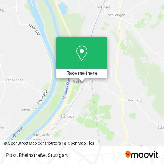Карта Post, Rheinstraße