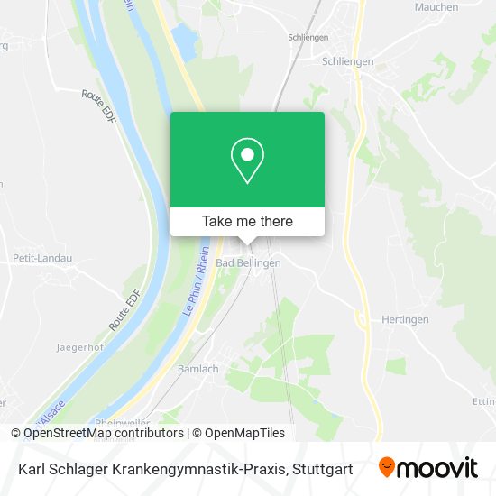 Karl Schlager Krankengymnastik-Praxis map