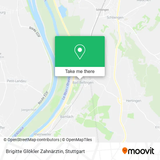 Карта Brigitte Glökler Zahnärztin