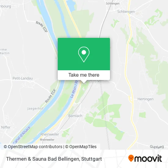 Карта Thermen & Sauna Bad Bellingen