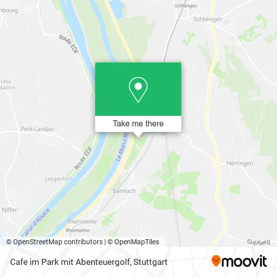 Карта Cafe im Park mit Abenteuergolf