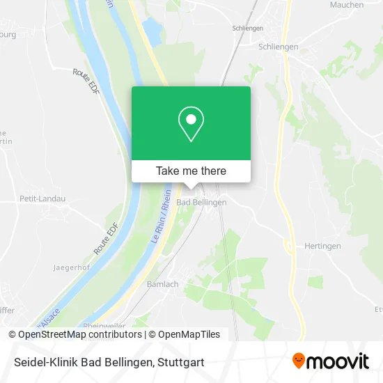Карта Seidel-Klinik Bad Bellingen