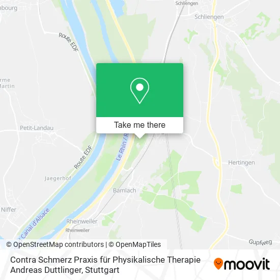 Карта Contra Schmerz Praxis für Physikalische Therapie Andreas Duttlinger