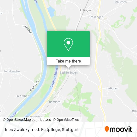 Ines Zwolsky med. Fußpflege map