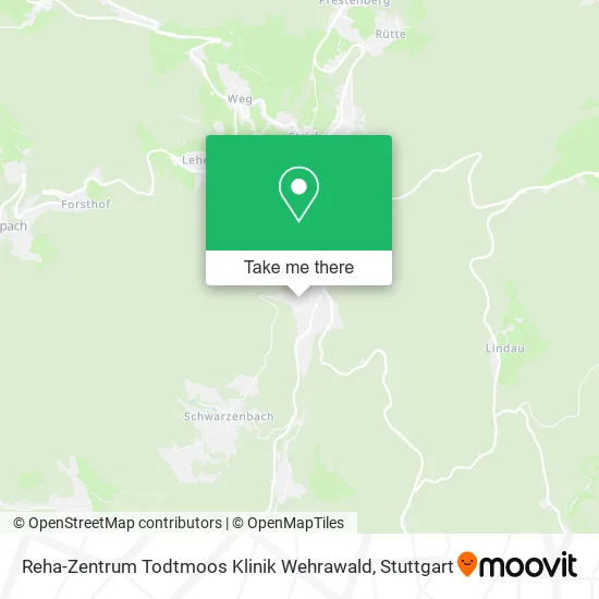 Карта Reha-Zentrum Todtmoos Klinik Wehrawald