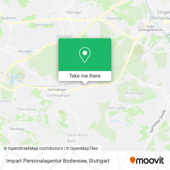 Карта Impart Personalagentur Bodensee