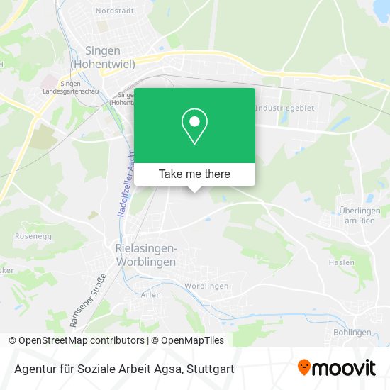 Agentur für Soziale Arbeit Agsa map