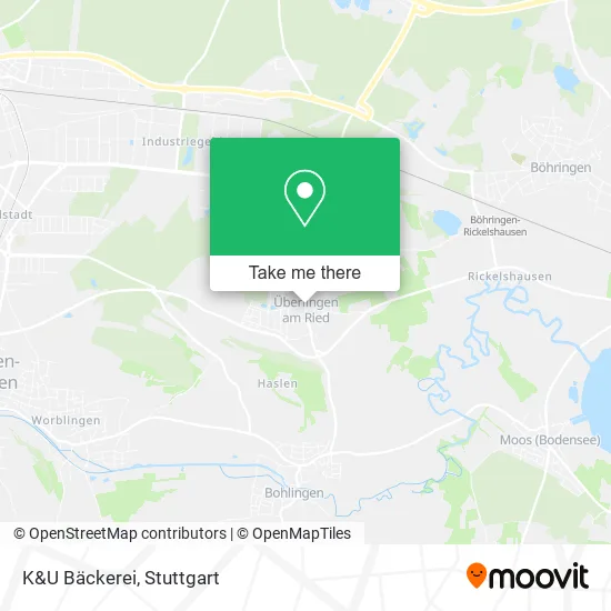 Карта K&U Bäckerei