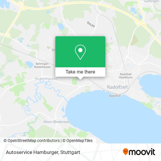 Autoservice Hamburger map