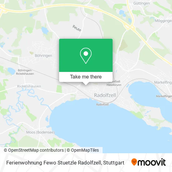 Карта Ferienwohnung Fewo Stuetzle Radolfzell