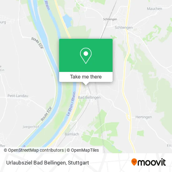 Карта Urlaubsziel Bad Bellingen