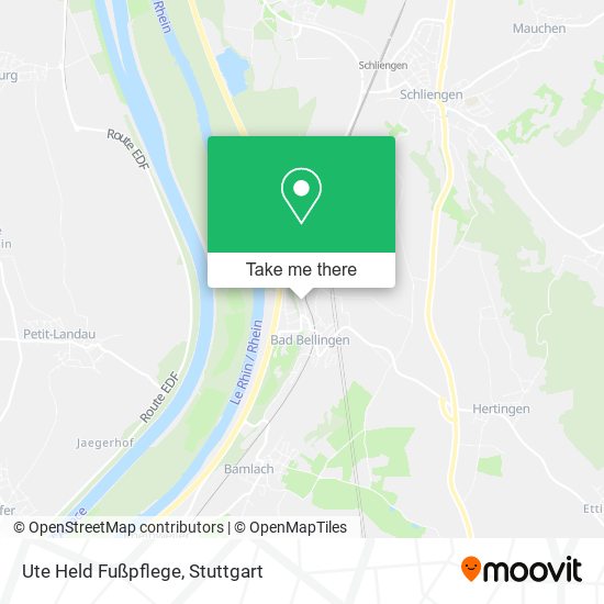 Ute Held Fußpflege map