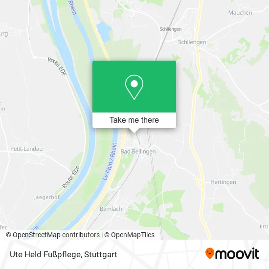 Карта Ute Held Fußpflege
