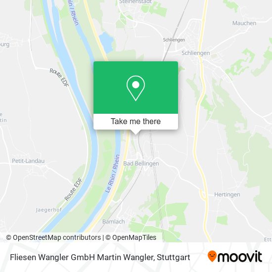 Fliesen Wangler GmbH Martin Wangler map