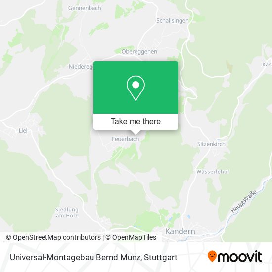 Universal-Montagebau Bernd Munz map