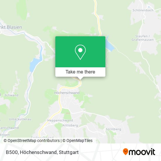B500, Höchenschwand map