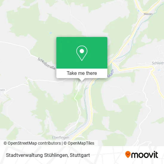 Карта Stadtverwaltung Stühlingen