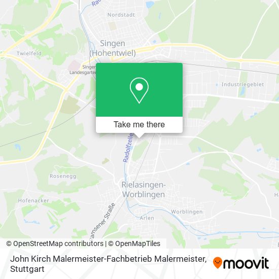 John Kirch Malermeister-Fachbetrieb Malermeister map