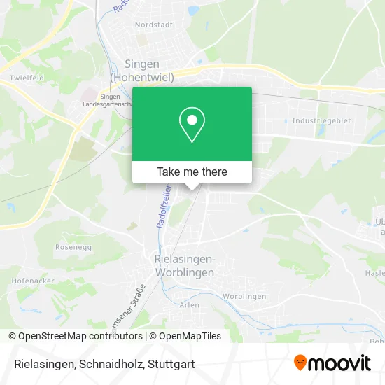 Карта Rielasingen, Schnaidholz