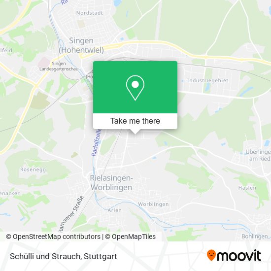 Schülli und Strauch map