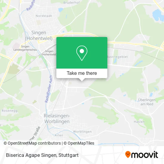 Карта Biserica Agape Singen
