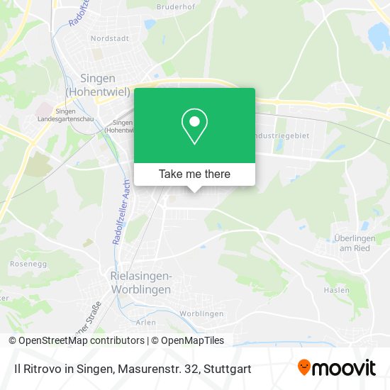 Карта Il Ritrovo in Singen, Masurenstr. 32