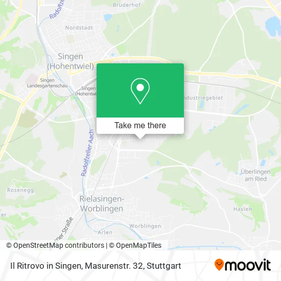 Карта Il Ritrovo in Singen, Masurenstr. 32