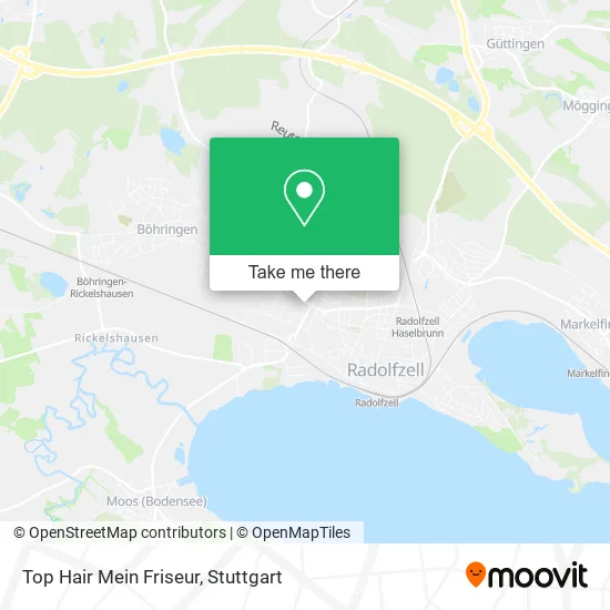 Карта Top Hair Mein Friseur