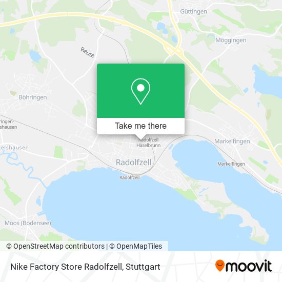 Карта Nike Factory Store Radolfzell