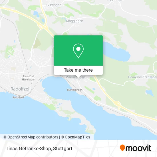 Карта Tina's Getränke-Shop