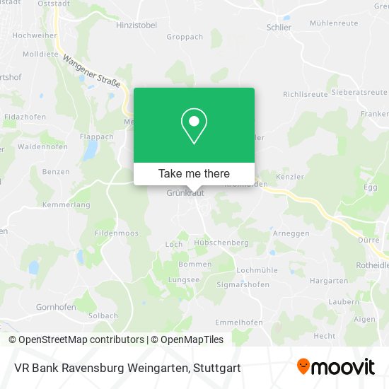 Карта VR Bank Ravensburg Weingarten