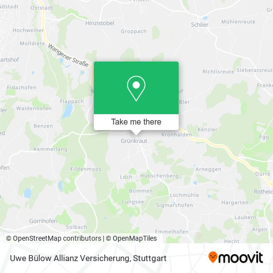 Карта Uwe Bülow Allianz Versicherung