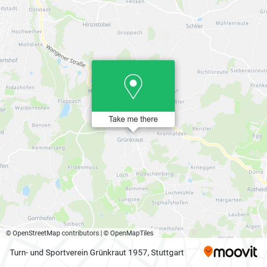 Turn- und Sportverein Grünkraut 1957 map