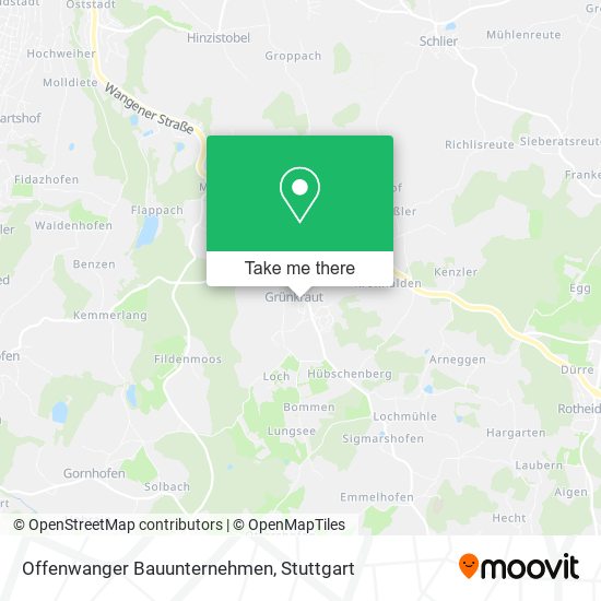 Offenwanger Bauunternehmen map