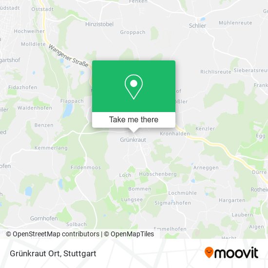 Карта Grünkraut Ort