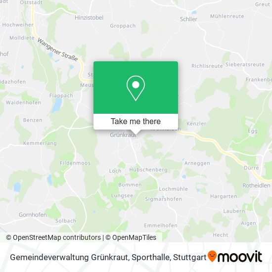 Gemeindeverwaltung Grünkraut, Sporthalle map