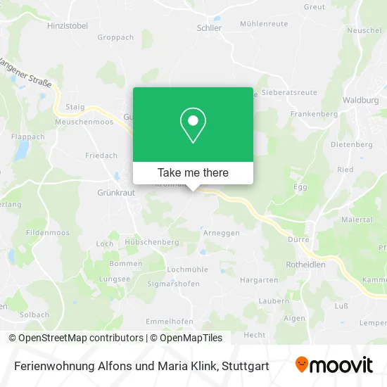 Карта Ferienwohnung Alfons und Maria Klink