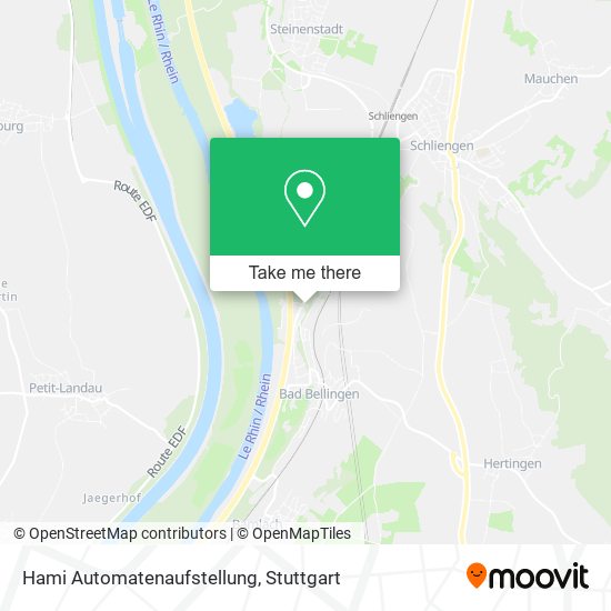 Hami Automatenaufstellung map