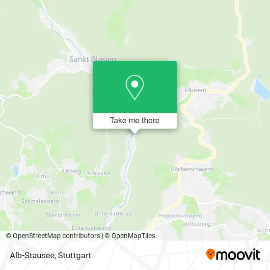 Карта Alb-Stausee